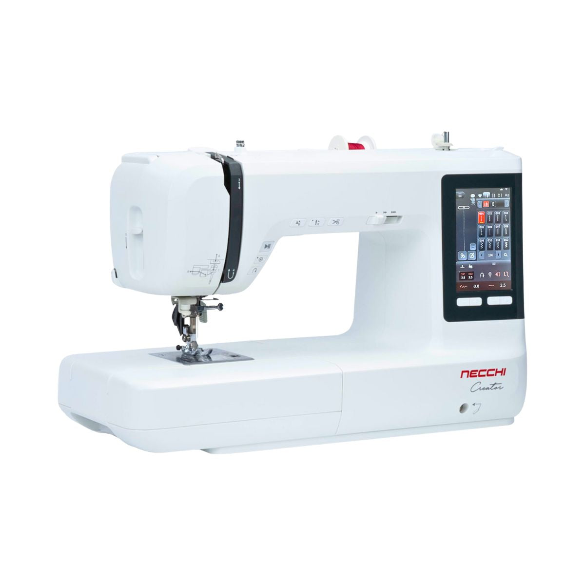 Necchi Creator C700 Macchina da cucire elettronica vista di profilo