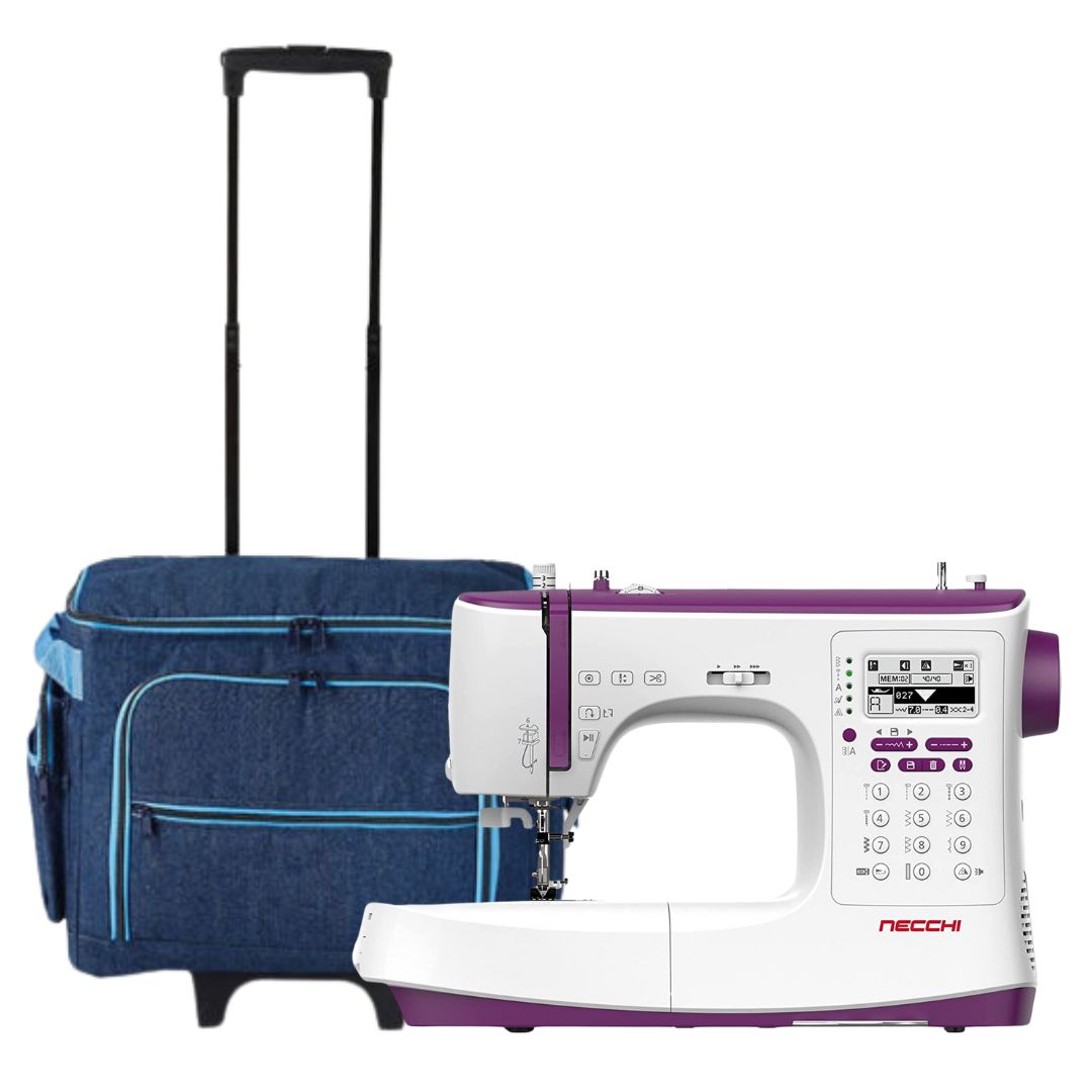 Borsa Trolley Per Macchina Da Cucire - Imbottita In PVC, 20x43x37cm, Trasporto E Conservazione - Foto 9