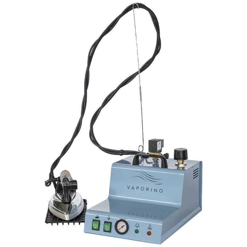 Ferro da stiro Professionale con Caldaia Vaporino Battistella azzurro