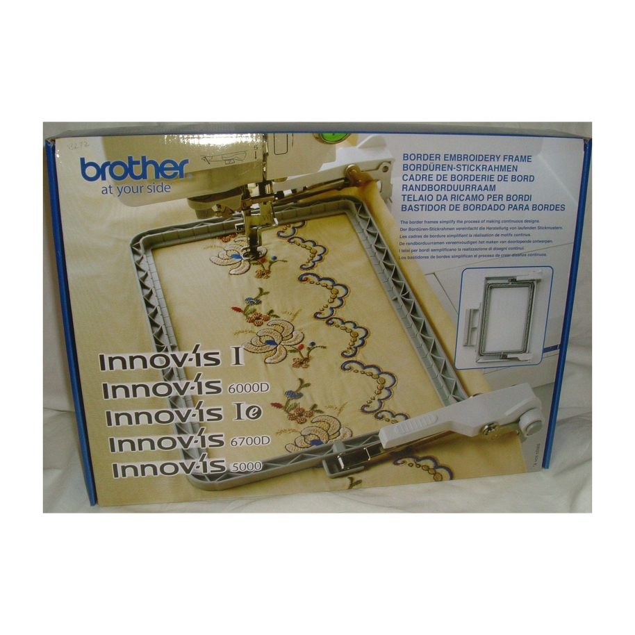 Telaio Bordi Infiniti Brother BF2 180mm x 100 mm