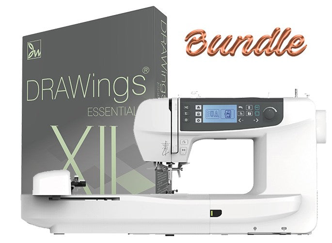 Macchina Ricamatrice Necchi Logica NCH01AX con Software Essential XII