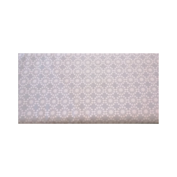 Tessuto in Cotone Americano colore Celeste con Fiori