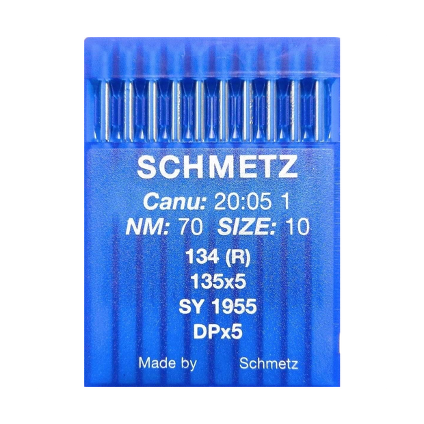 10 Aghi Schmetz n°70 134(R) per Macchine Industriali