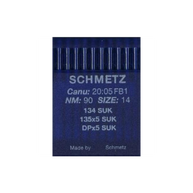 10 Aghi Schmetz n°90 134(R) SUK per Macchine Industriali