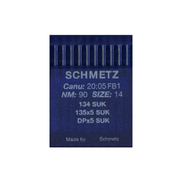10 Aghi Schmetz n°90 134(R) SUK per Macchine Industriali