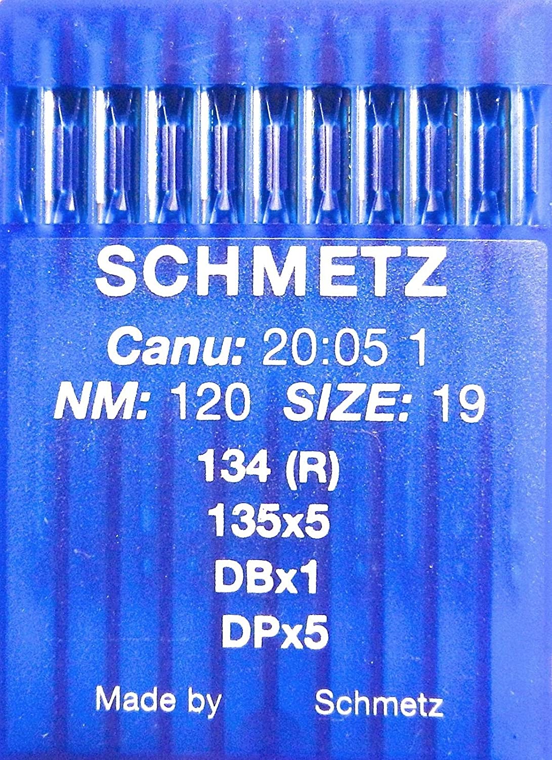 10 Aghi Schmetz n°120 134 (R) per Macchine Industriali