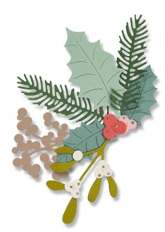 Sizzix Fustella Thinlits 662571 fogliame invernale