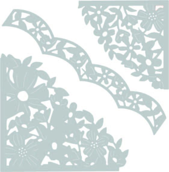 Fustella Thinlits Sizzix 662861 Angoli decorati
