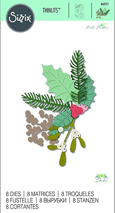 Sizzix Fustella Thinlits 662571 fogliame invernale