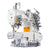 Jack 8787 Macchina 3 aghi punto copertura a Braccio e Rasafilo