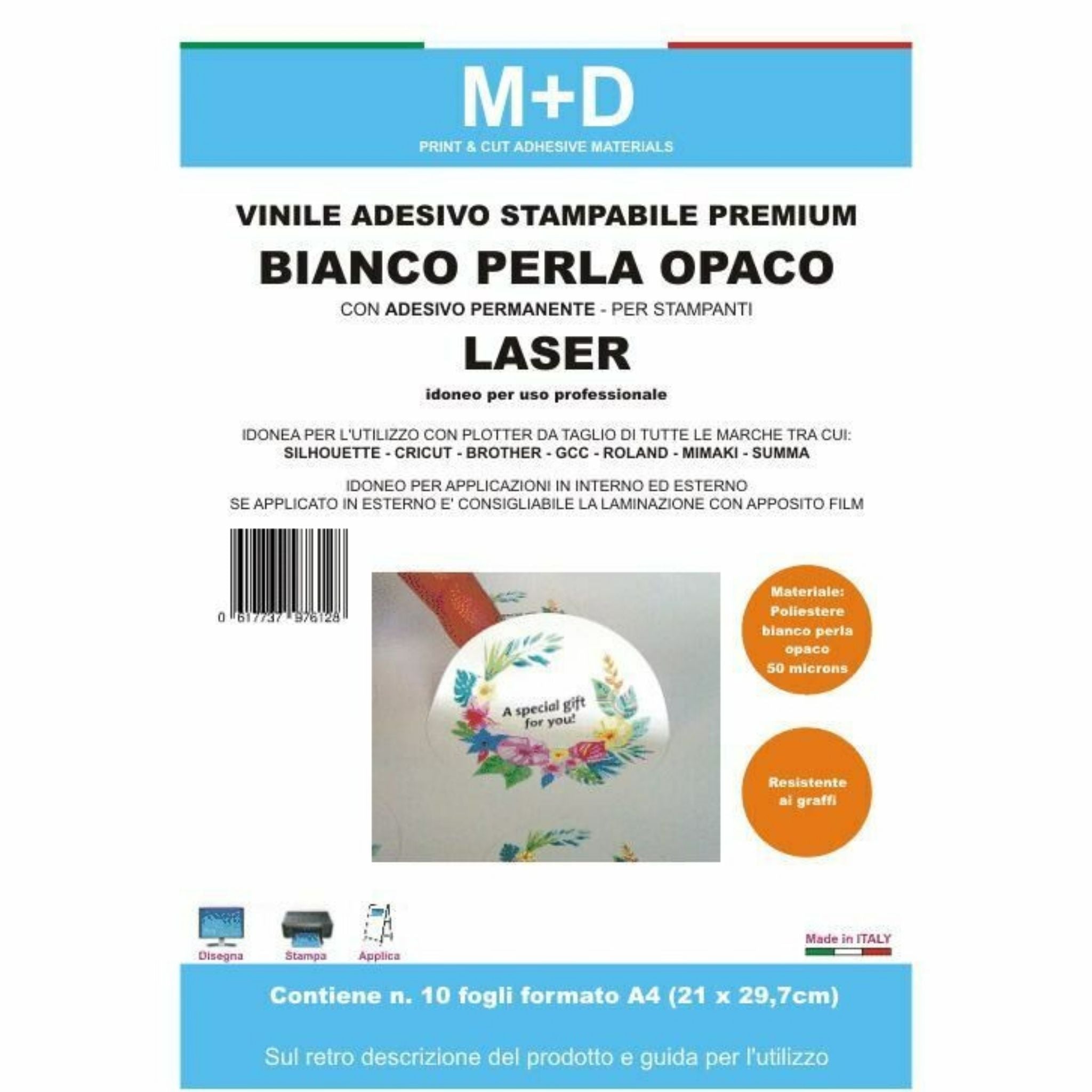 Vinile adesivo stampabile permanente laser –