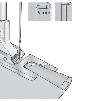 Piedino orlatore 5mm Husqvarna Viking 411851745