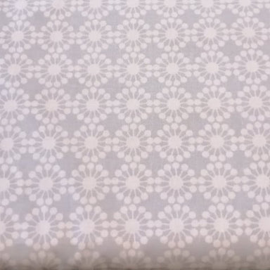 Tessuto in Cotone Americano colore Celeste con Fiori