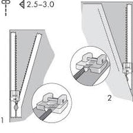 Piedino per cerniere invisibile Pfaff 820474096